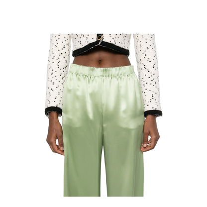 Silk Wide-Leg Trousers