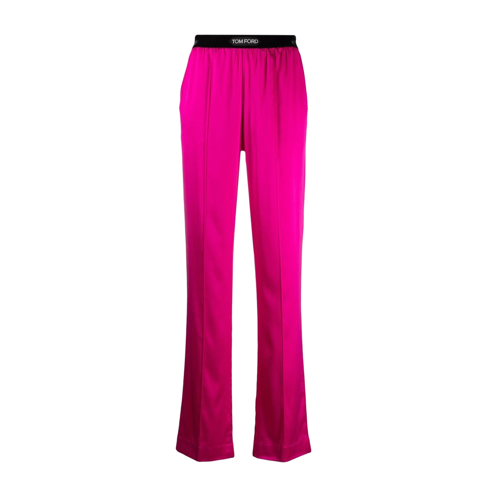 Silk High-Waisted Trousers