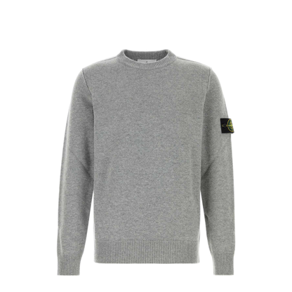 MAYFEYR - Stone Island - Crew Neck Grey Melange Sweater - L2S155100072S00A3V0M60