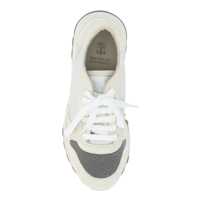 MAYFEYR - Brunello Cucinelli - Suede And Techno Fabric Runners With Precious Toe - MZSFG1960