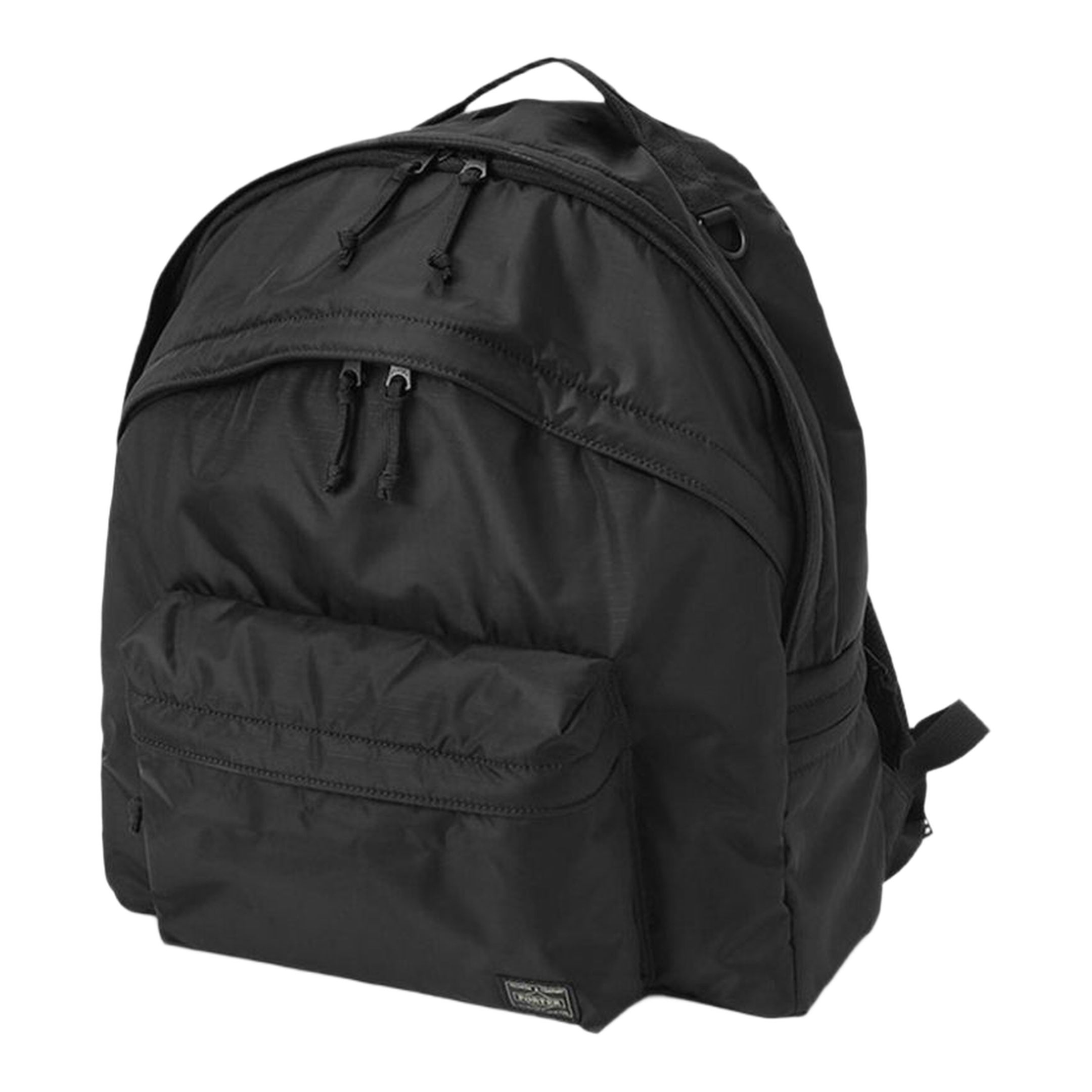 Double Pack Large Nylon Ripstop Backpack - BLACK