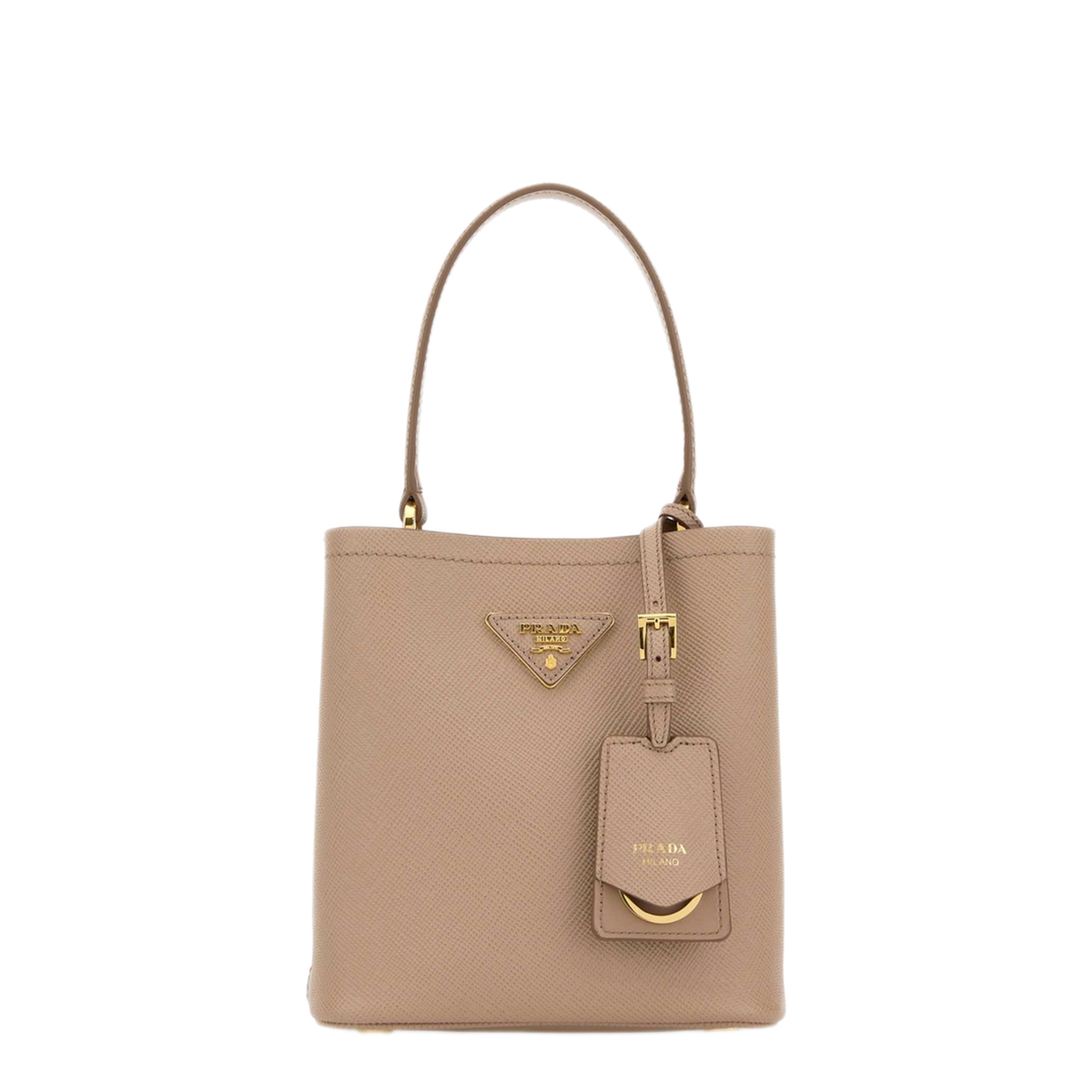 MAYFEYR - Prada - Beige Leather Small Panier Handbag - 1BA217VOOD2ERXF0770