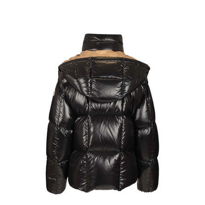 Black Parana Hooded Short Down Jacket