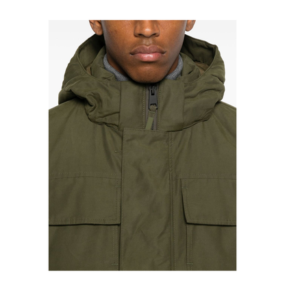 Army Green Cotton Blend Maitland Down Jacket