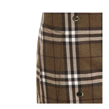 Green Check Miniskirt