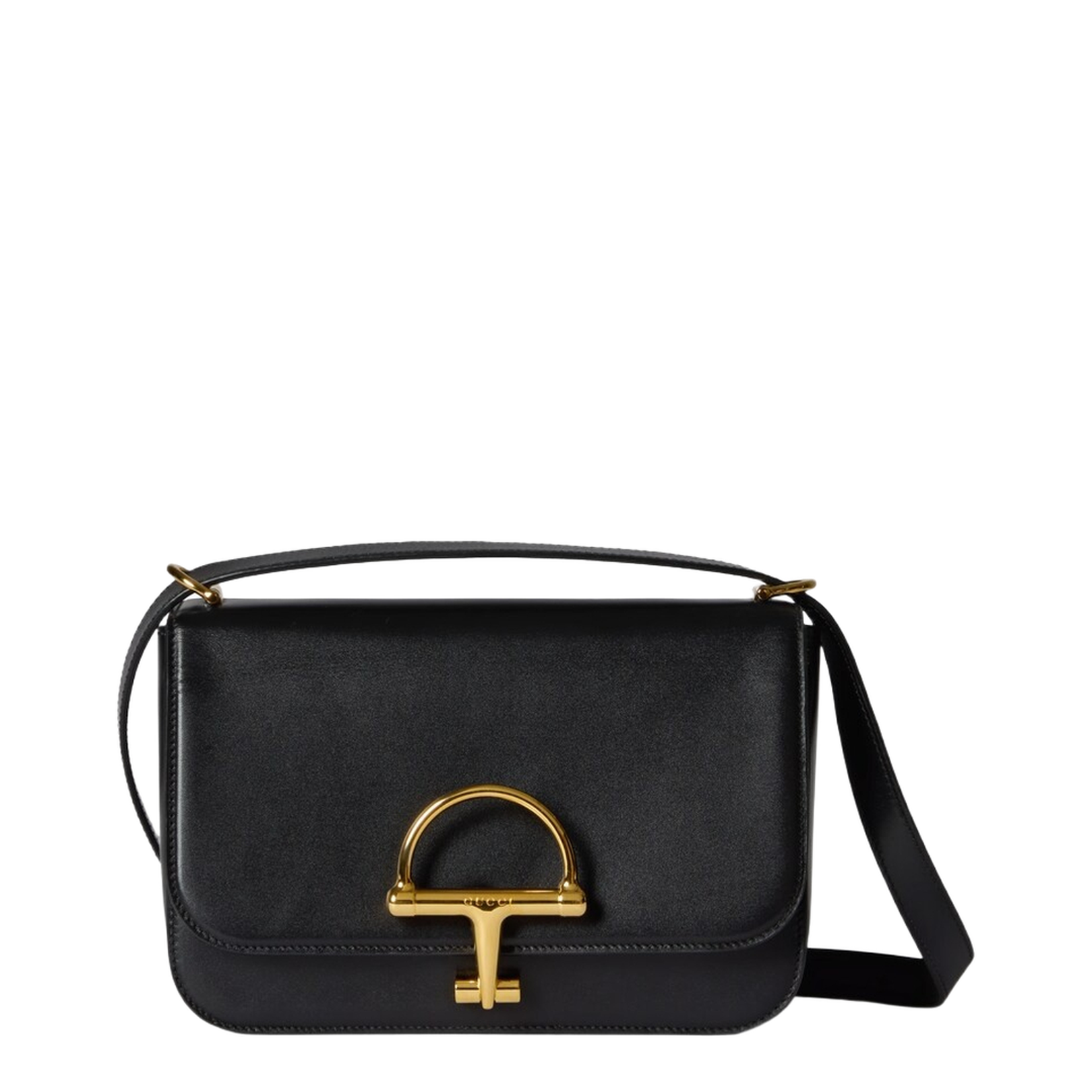 Siena Small Shoulder Bag in Black Leather
