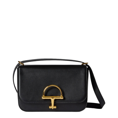 Siena Small Shoulder Bag in Black Leather