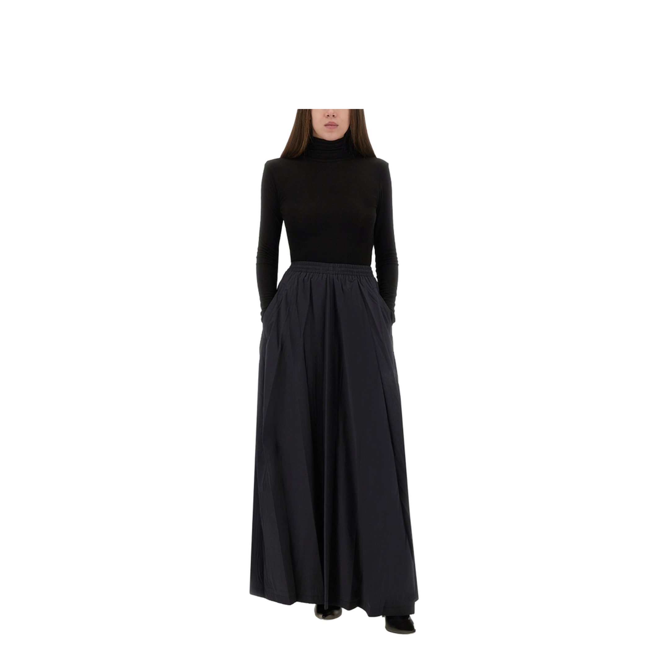 Tracksuit Skirt Long Skirt Black