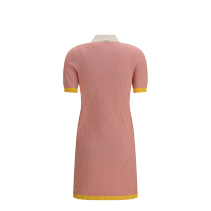 MAYFEYR - Fendi - Short Fitted Cotton And Silk Dress - FZDE35AW4S