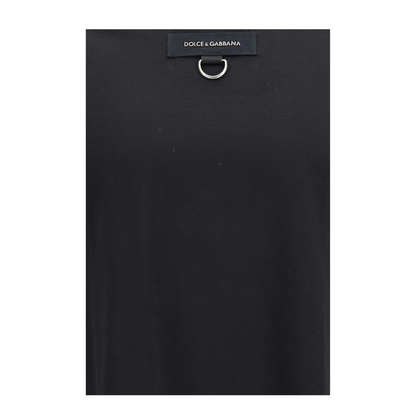 MAYFEYR - Dolce & Gabbana - Round Neck Short Sleeve T-Shirt With D-Ring Detail - G8PN9TG7PZH