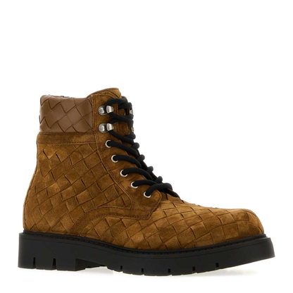 MAYFEYR - Bottega Veneta - Camel Suede Combat Boot - 837876V3QE09866