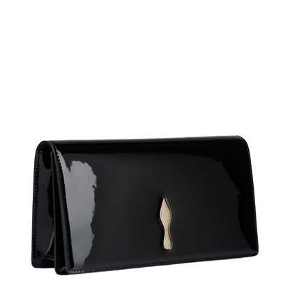 Bettina Clutch Patent Calf Leather Black