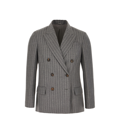 Embroidered Wool Blazer