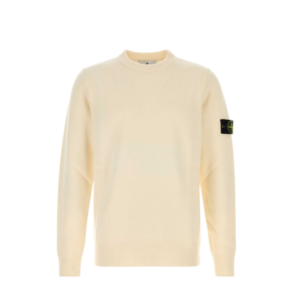 MAYFEYR - Stone Island - Crew Neck Ivory Sweater - L2S155100072S00A3V0093