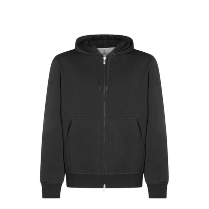 Zip-Fastening Sweater Black