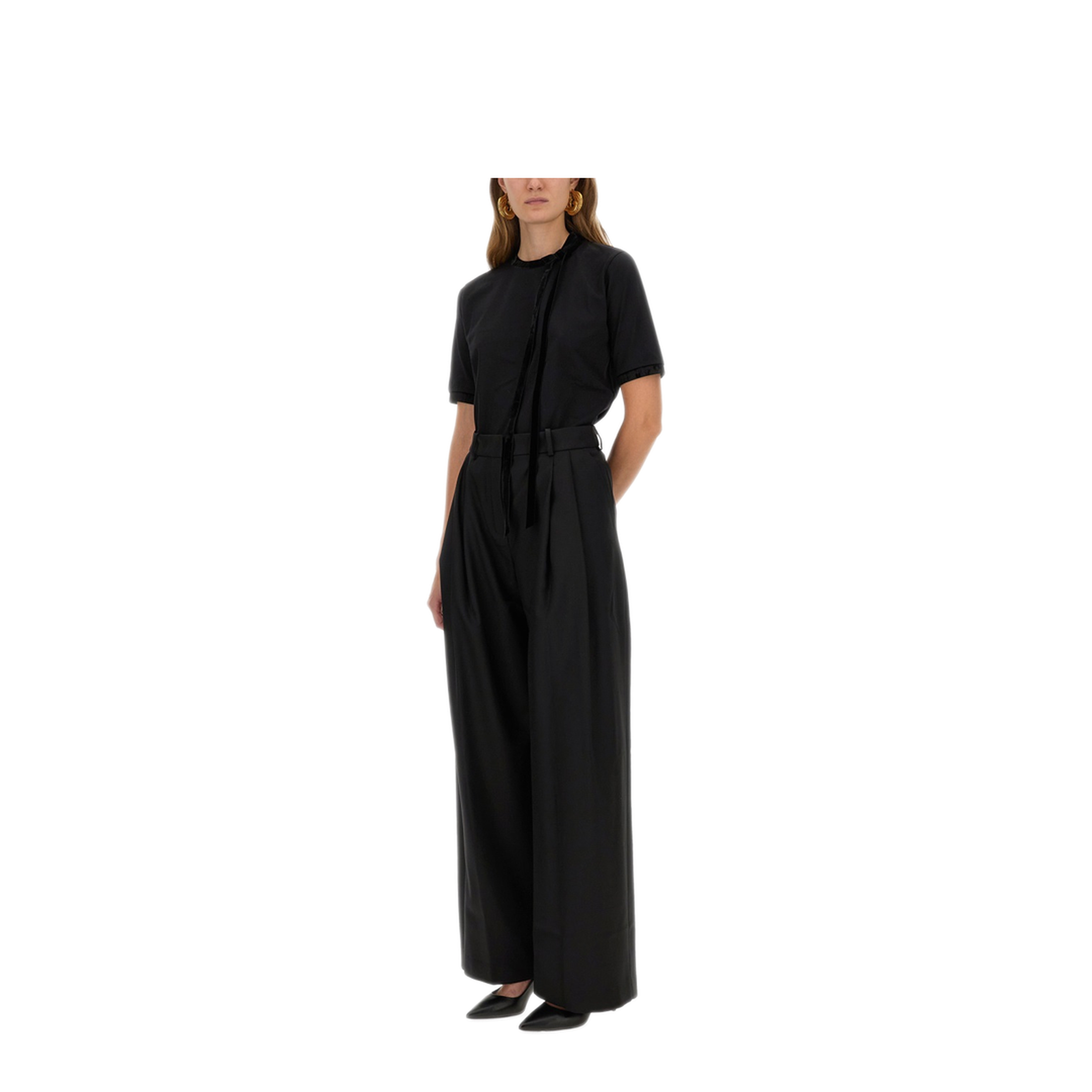 MAYFEYR - NINA RICCI - T Shirt With Ribbon And Bow - 25AJTO035CO1108U9000