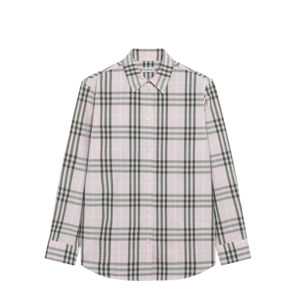 Pink Cotton Check Pattern Shirt