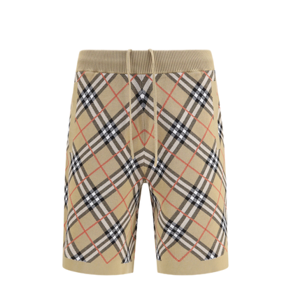 MAYFEYR - Burberry - Check Cotton Blend Shorts - 8127791B9368