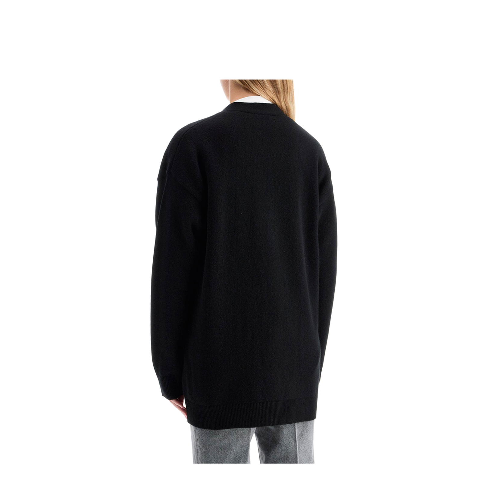 Boxy Wool and Cashmere Cardigan