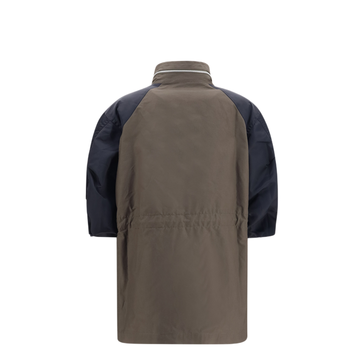 MAYFEYR - Sacai - Nylon And Cotton Jacket With Three Quarter Sleeves - 2608576505