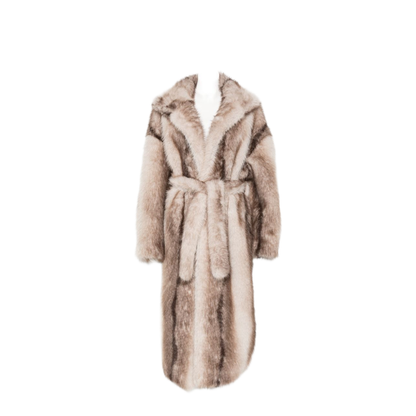 MAYFEYR - THE FRANKIE SHOP - Ravello Faux Fur Long Coat - COFS22420103GREY