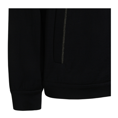 Cotton and Silk Interlock Hooded Topwear