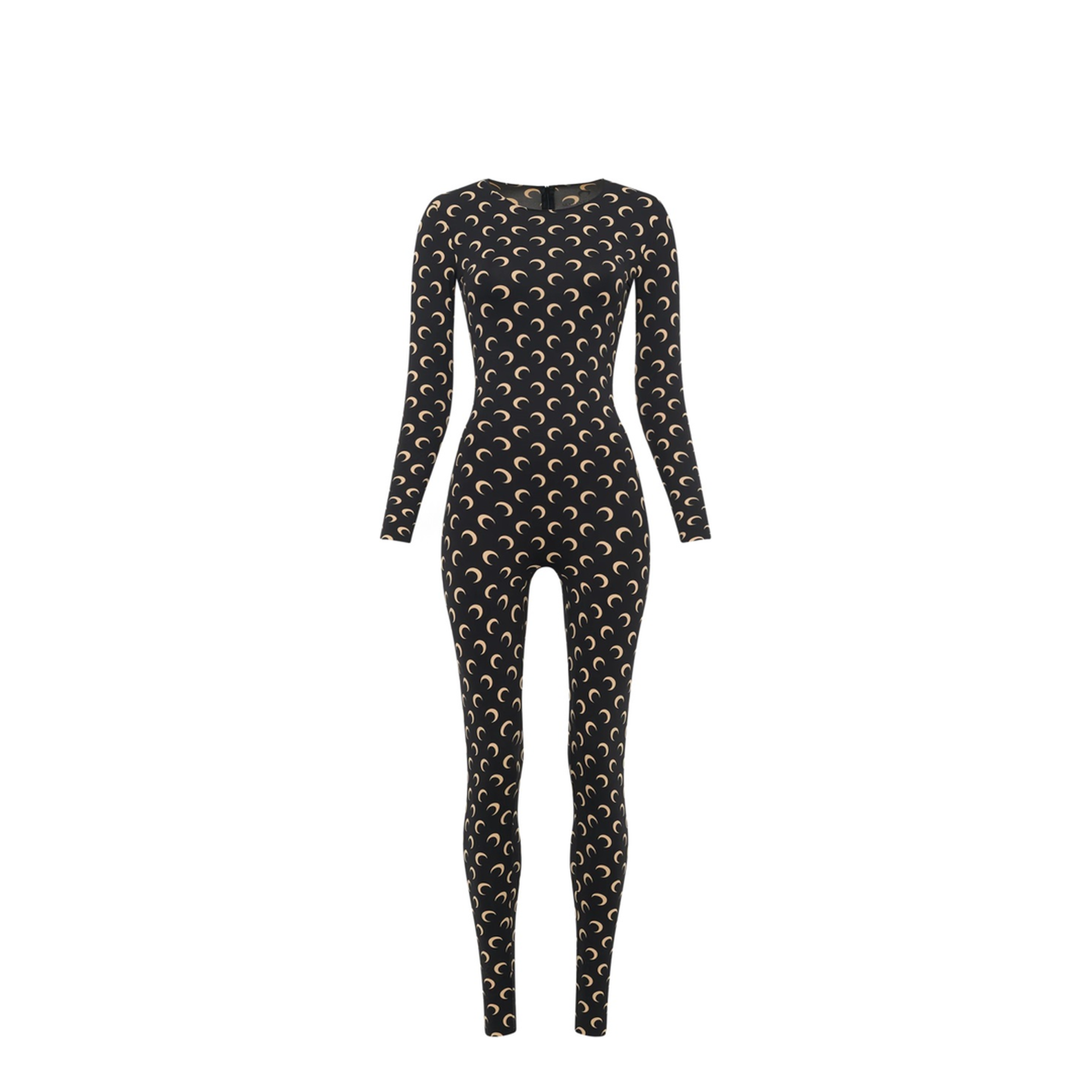 Moon Printed Catsuit - Black