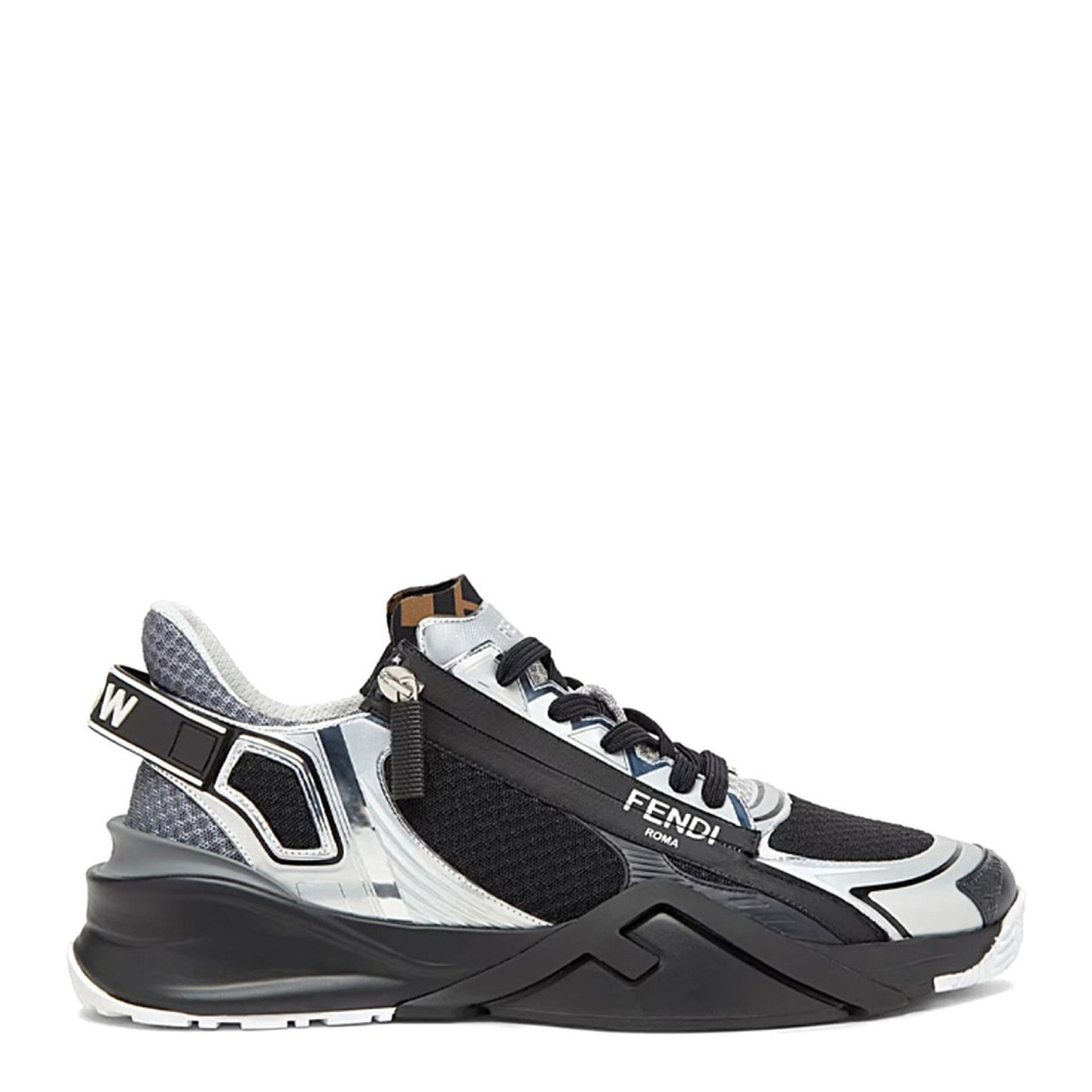 MAYFEYR - Fendi - Sneakers Grigio Pelle - 7E1689AOS0F1PXV