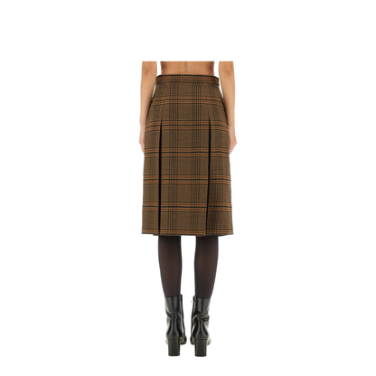 Wool and Cashmere Midi Skirt