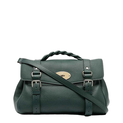 Alexa Heavy Leather Handbag - Green