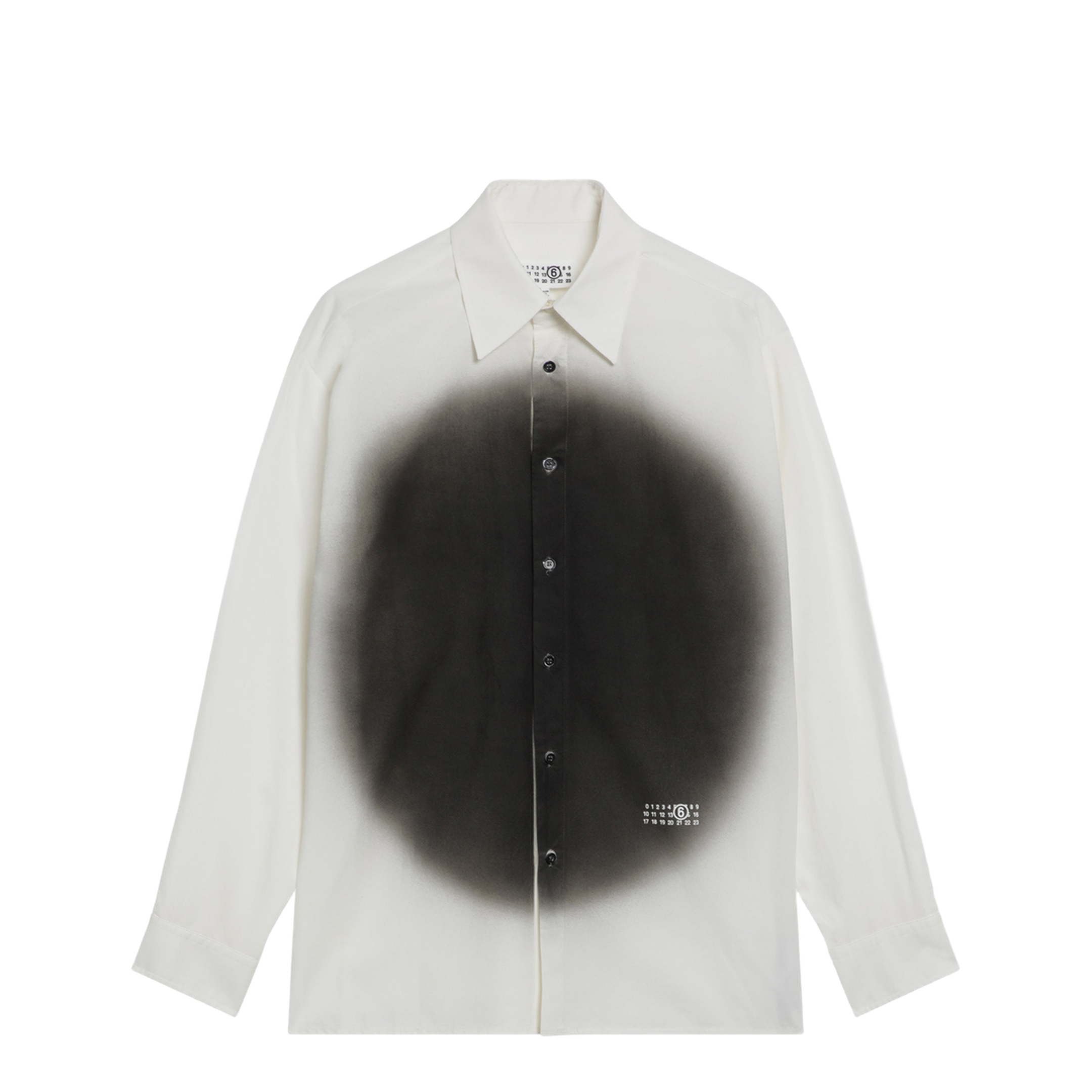 White Shirt with Spray Print
