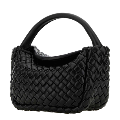 Elegant Black Leather Mini Koble Handbag