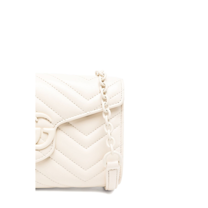 Wallet On Chain In Ivory Leather
