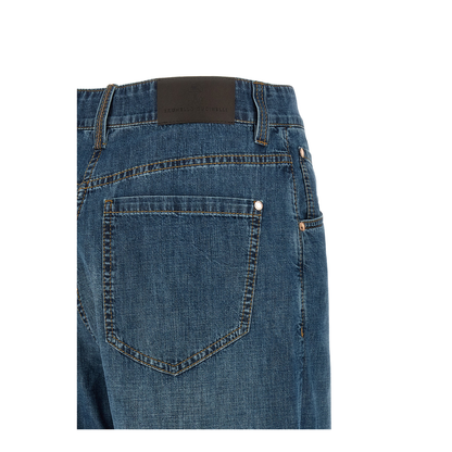Women's Wide Leg Denim Jeans Blue