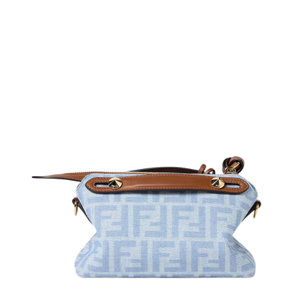 MAYFEYR - Fendi - Soft Mini Denim Mini Bag In Light Blue Ff - 8BS098AY6QF1WM6