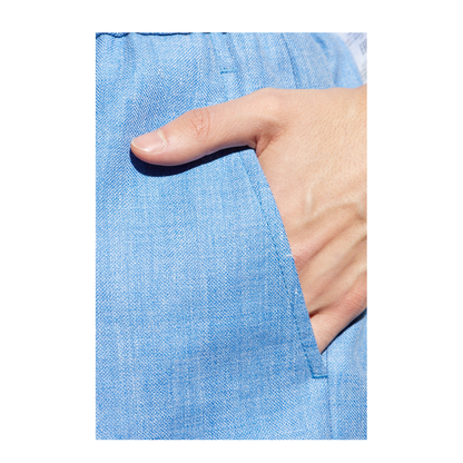 Linen and Wool Bermuda Shorts