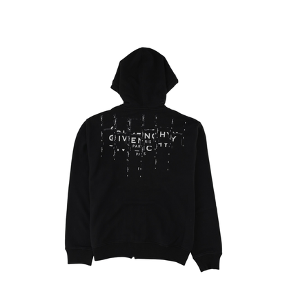 Hooded Cotton Sweatshirt In Black