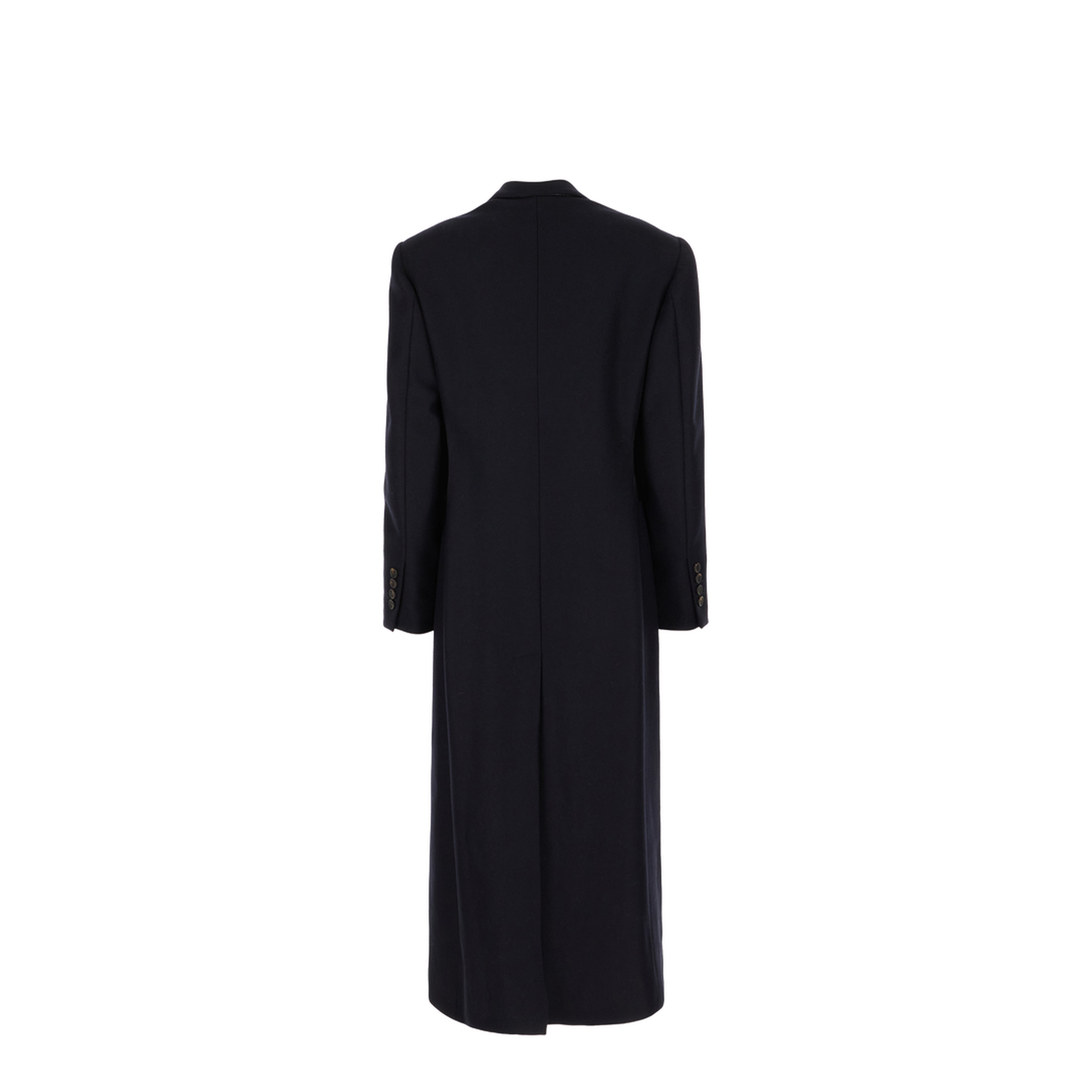 Midnight Blue Wool Coat