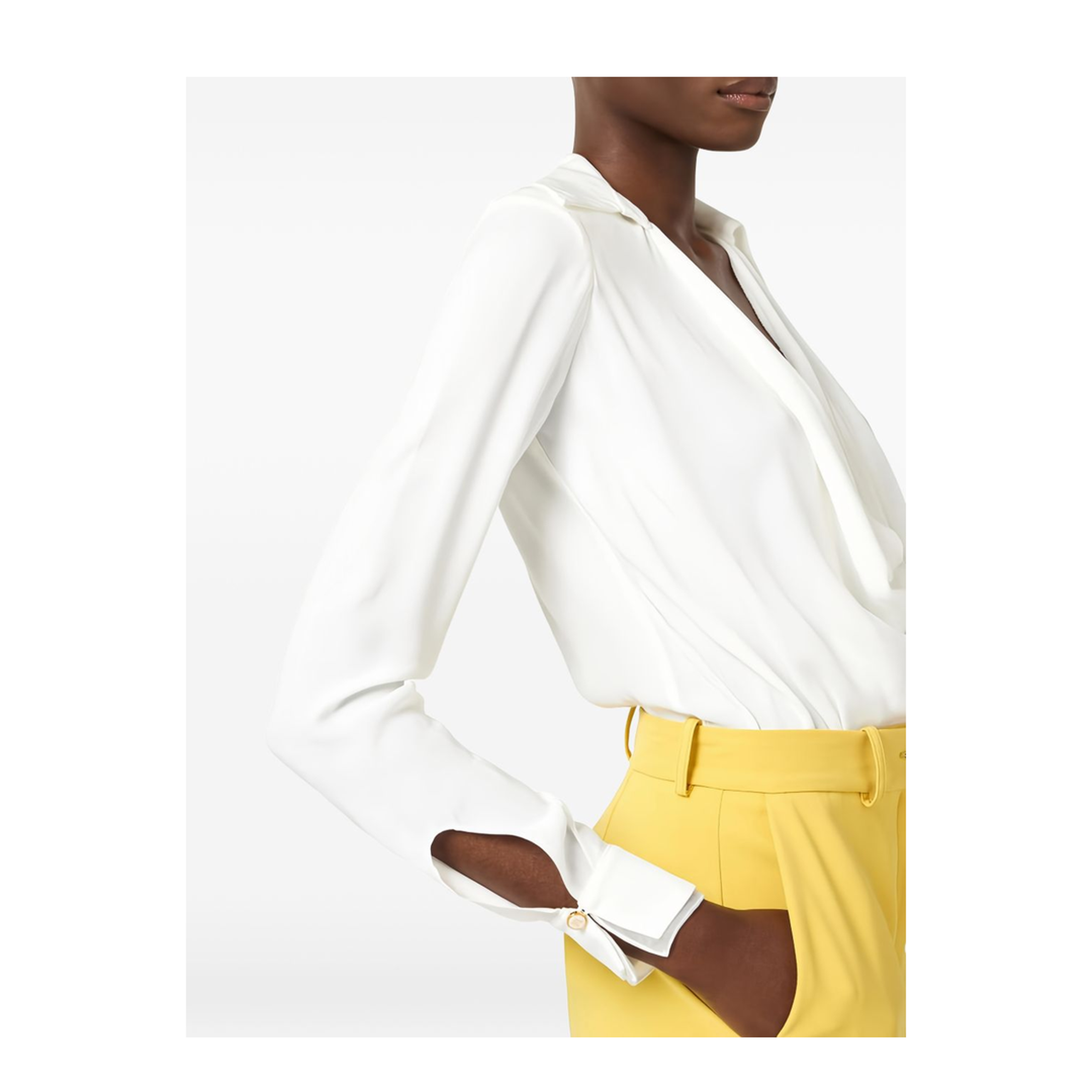 MAYFEYR - Elisabetta Franchi - Top Ivory - CB00261E2360