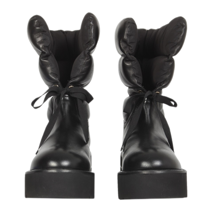 MAYFEYR - Stuart Weitzman - Tyler Boots - TYLERNAPCHIFFCALFNYLONBLACK
