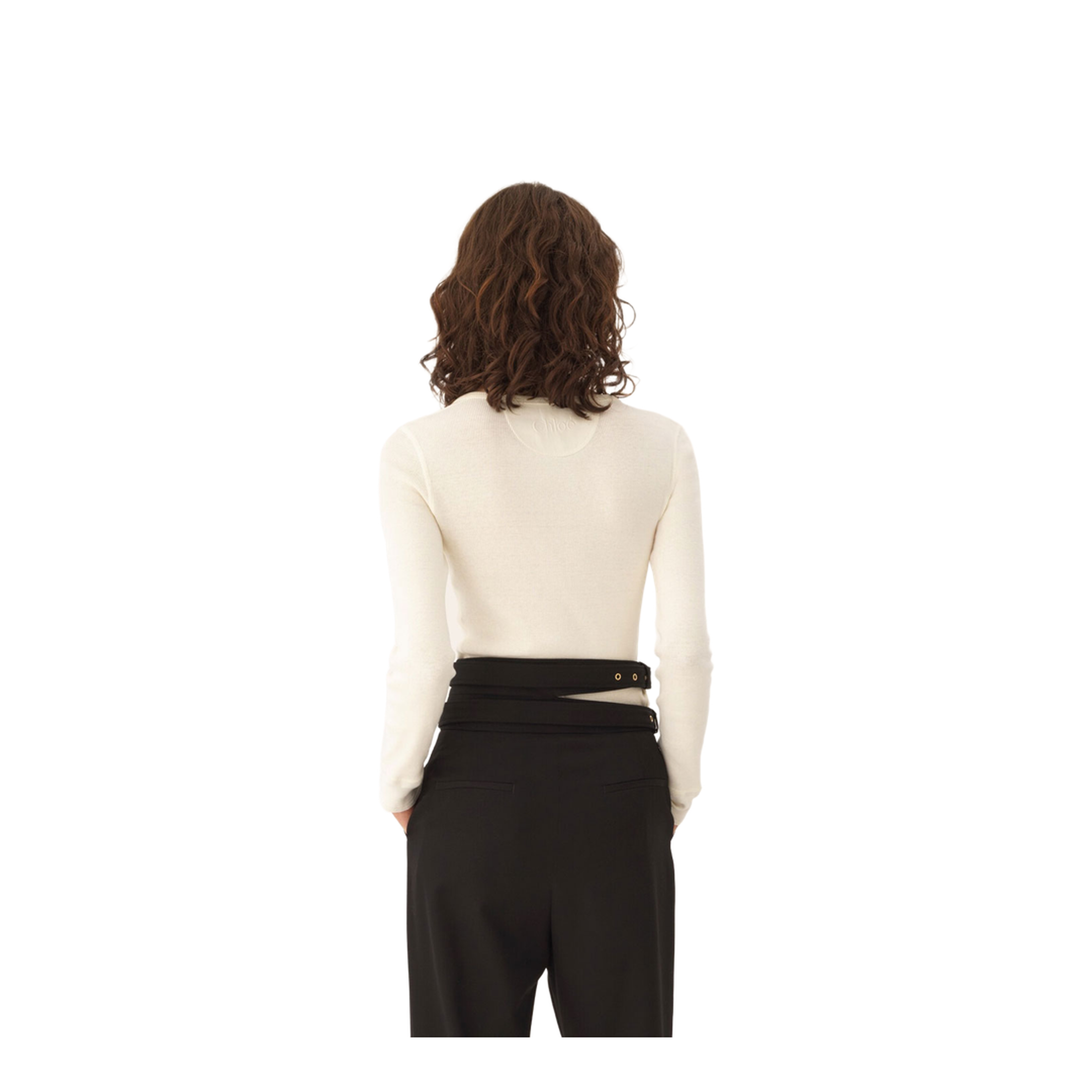 MAYFEYR - Chloè - Scoop-Neck Cotton Jersey Henley Top - CH26SJH29185