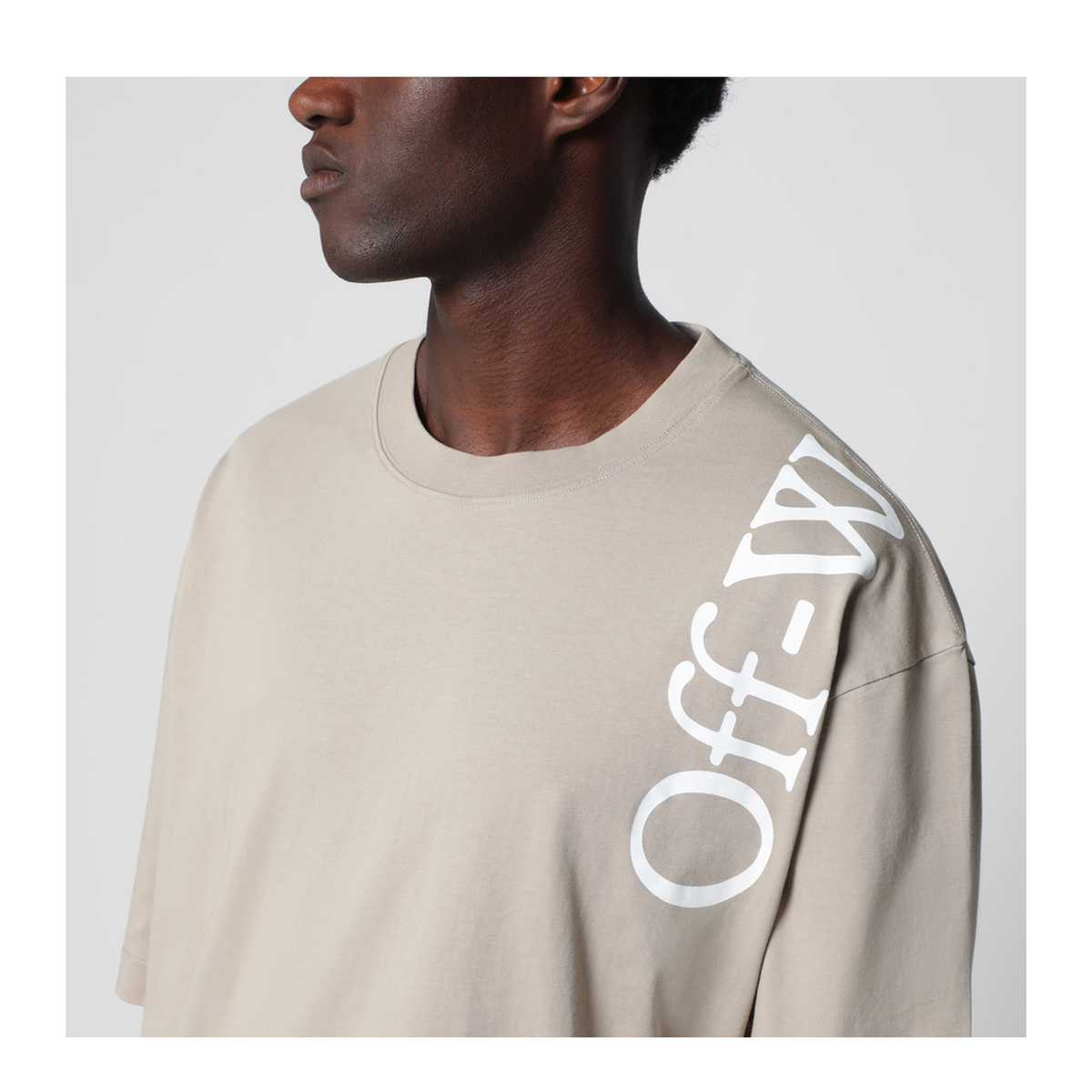 MAYFEYR -  - Beige Cotton Crew Neck T Shirt - OMAA120F26JER0100031