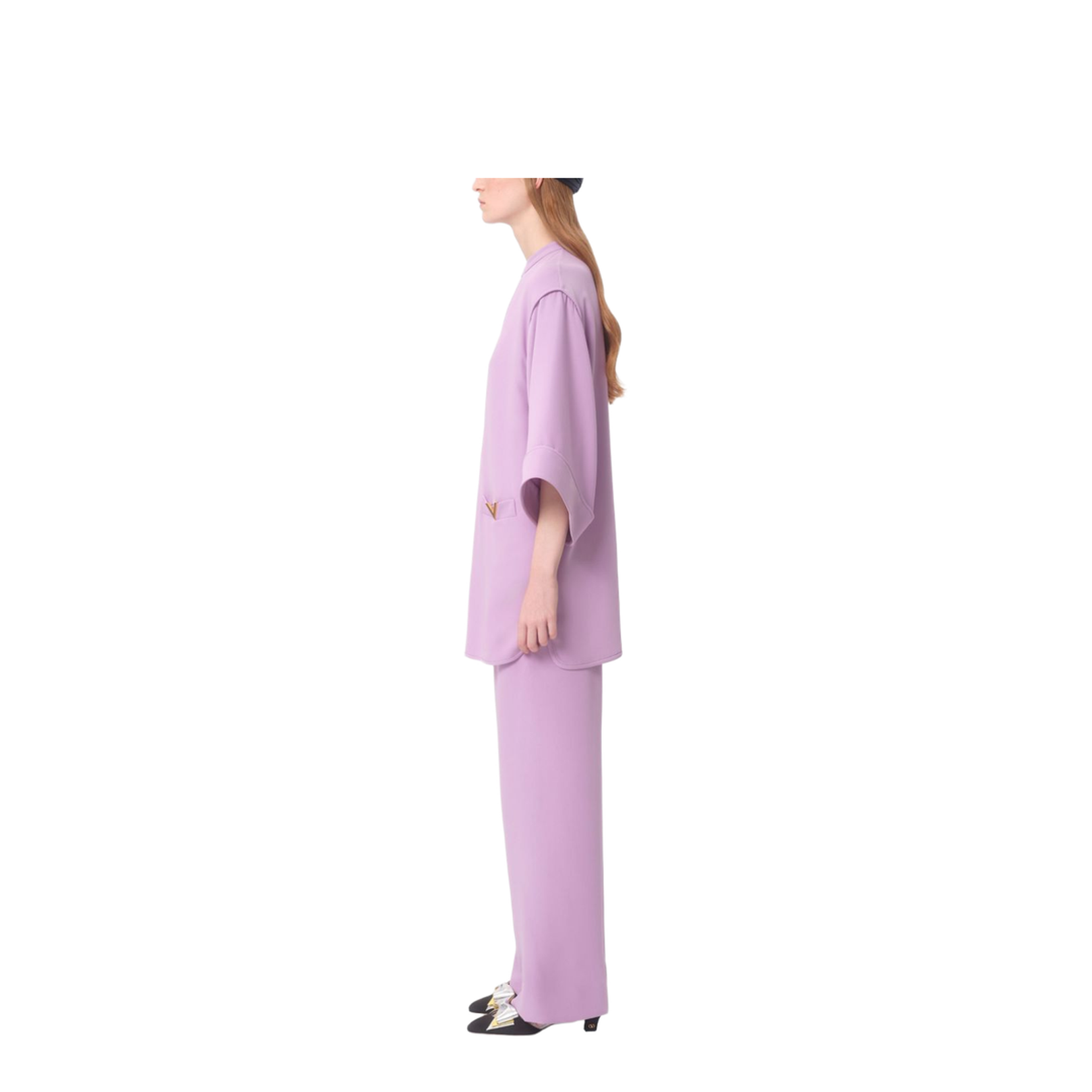 VLogo Silk Mini Dress