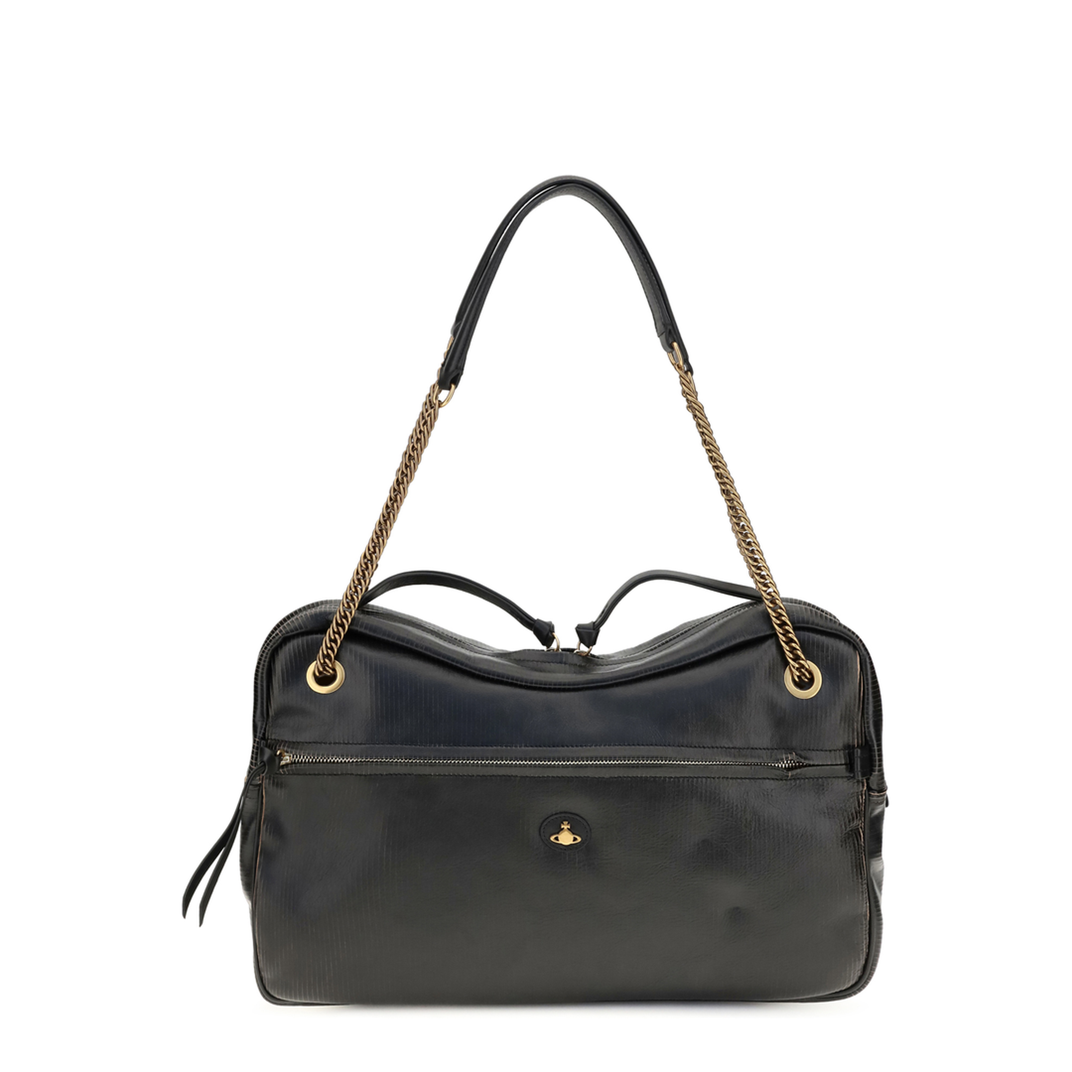 MAYFEYR - Vivienne Westwood - Large Dolce Textured Leather Shoulder Bag - 4601000JWL00EN
