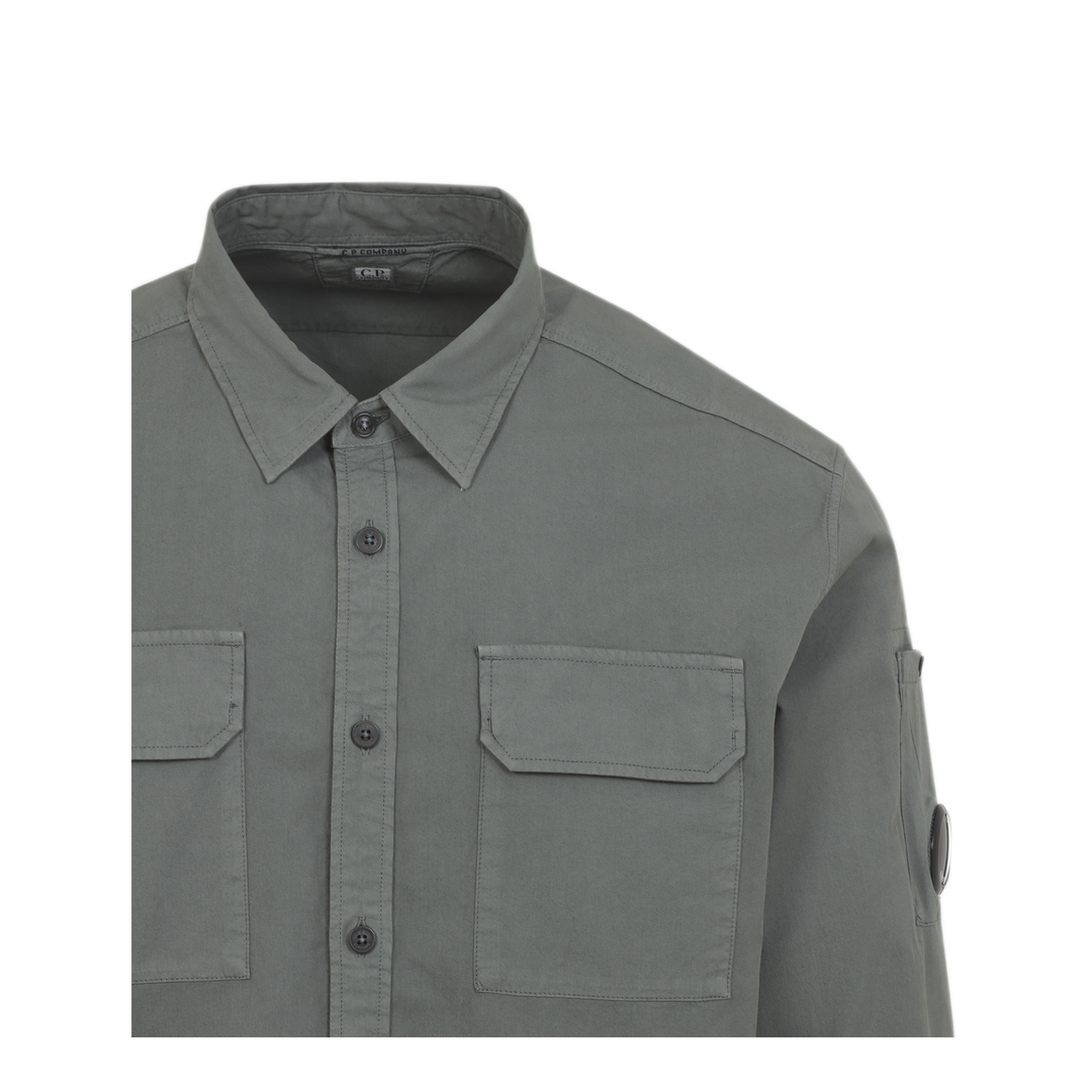 MAYFEYR - C.P. Company - Green Organic Gabardine Shirt - 20CMSH706A110143G668
