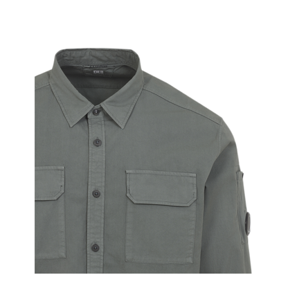 MAYFEYR - C.P. Company - Green Organic Gabardine Shirt - 20CMSH706A110143G668