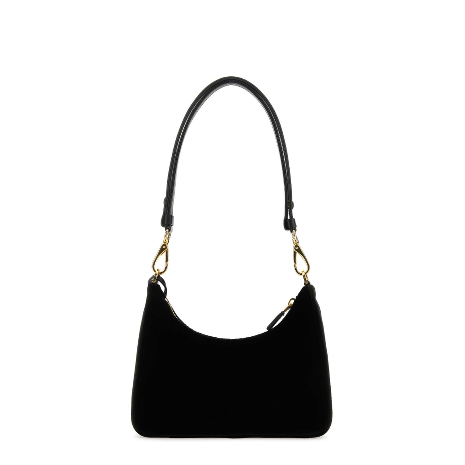 Adjustable Shoulder Bag with Logo Decoration and Zipper Closure