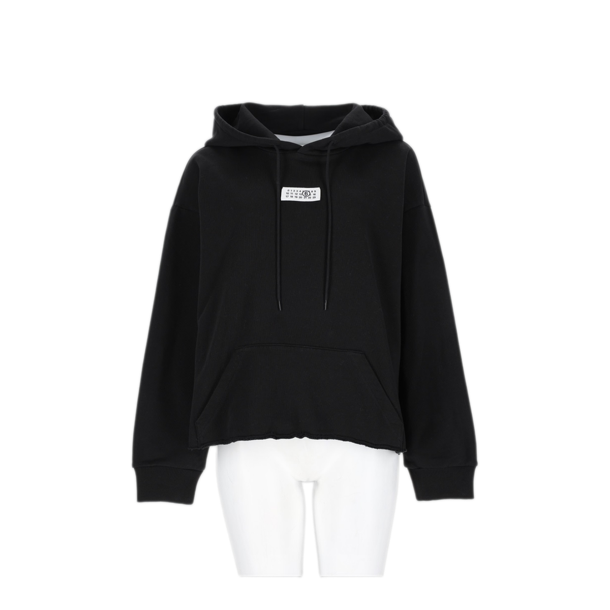 Black Cotton Hoodie