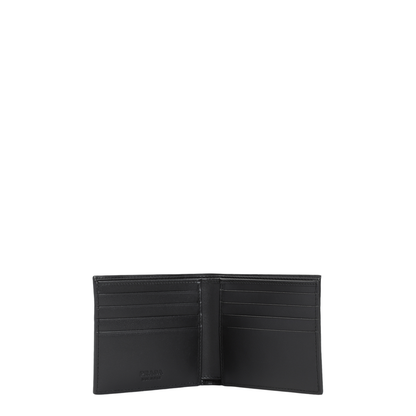 Grained Leather Billfold Wallet