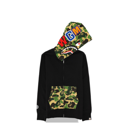 MAYFEYR - A Bathing Ape - Shark Hoodie Sweatshirt - 001ZPM301301MBLACK